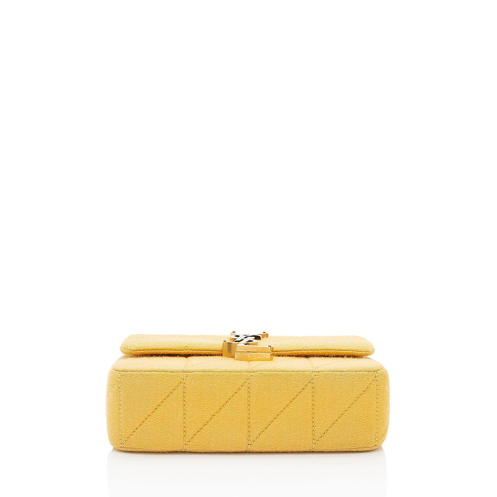 Saint Laurent Quilted Jersey Monogram Jamie Mini Shoulder Bag