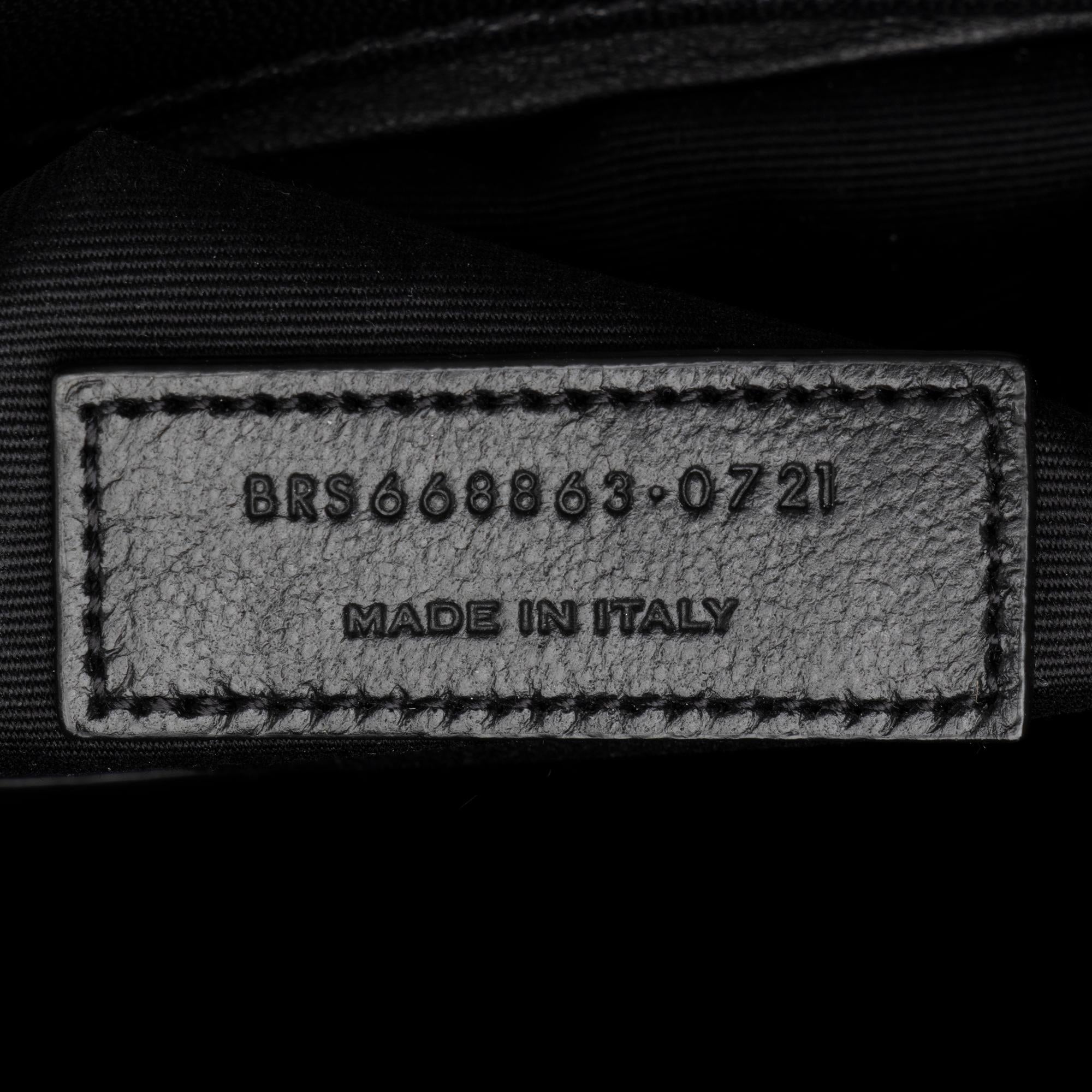 Saint Laurent Quilted Lambskin Monogram Gaby Shoulder Bag (SHF-23711)