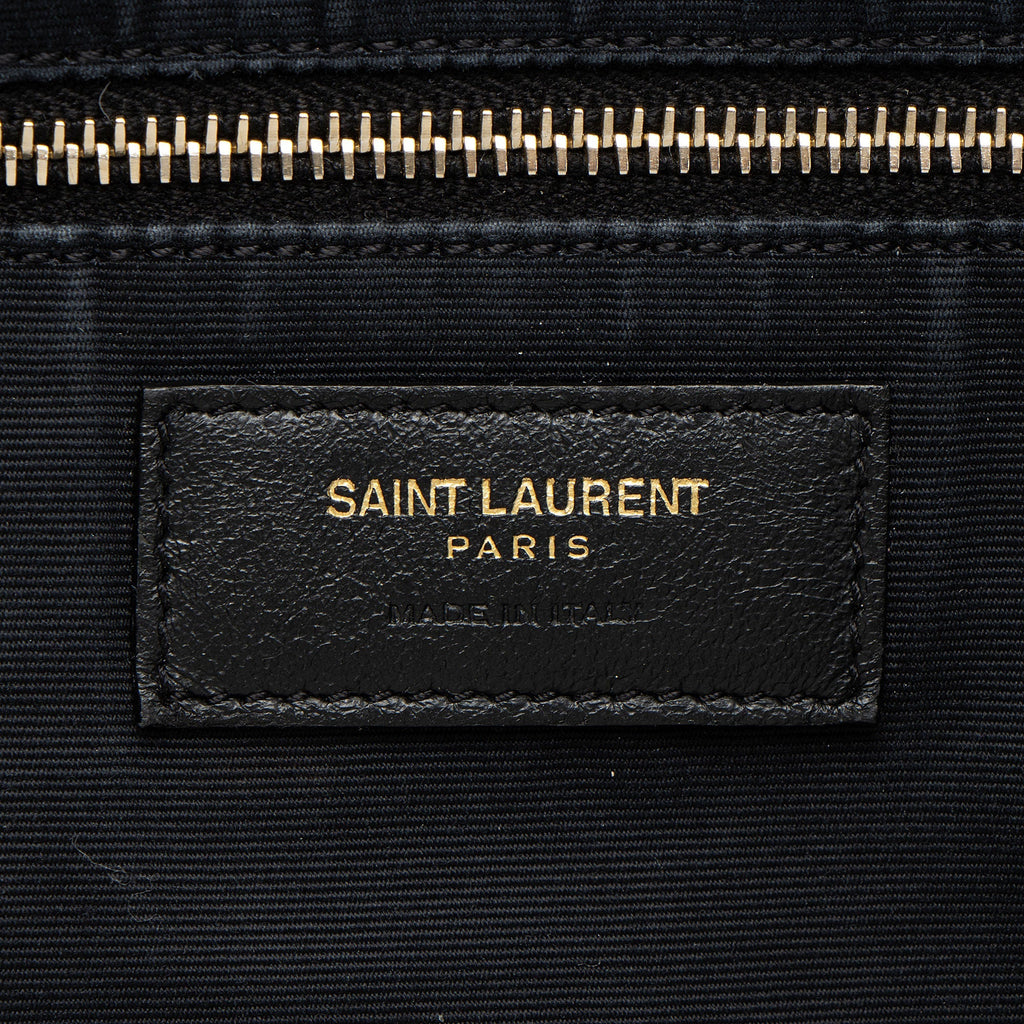 Saint Laurent Quilted Lambskin Monogram Icare Maxi Shopping Tote