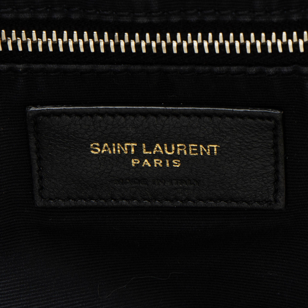 Saint Laurent Quilted Lambskin Monogram Icare Maxi Shopping Tote