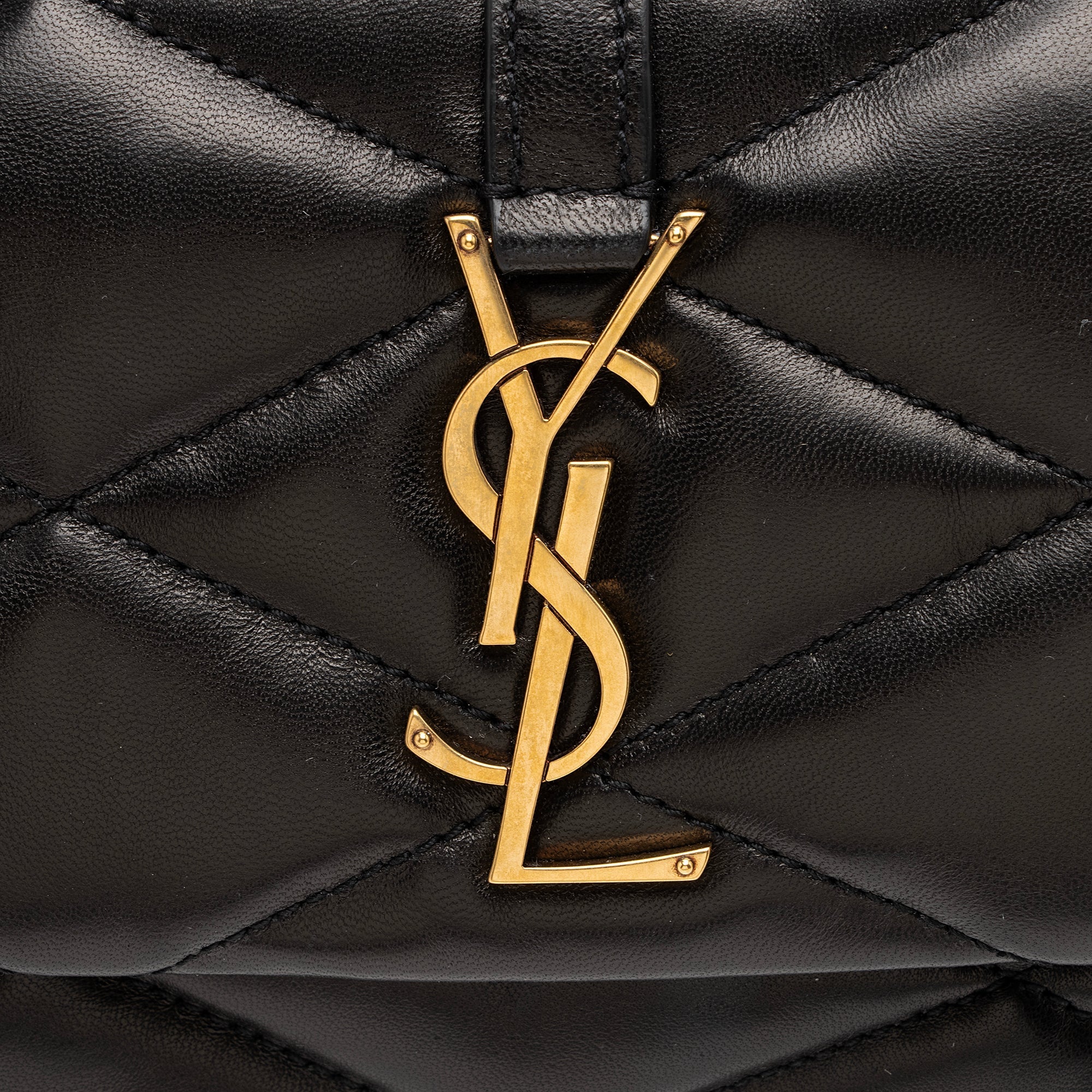 Saint Laurent Quilted Lambskin Monogram Le 57 Hobo (SHF-tj7V1J)