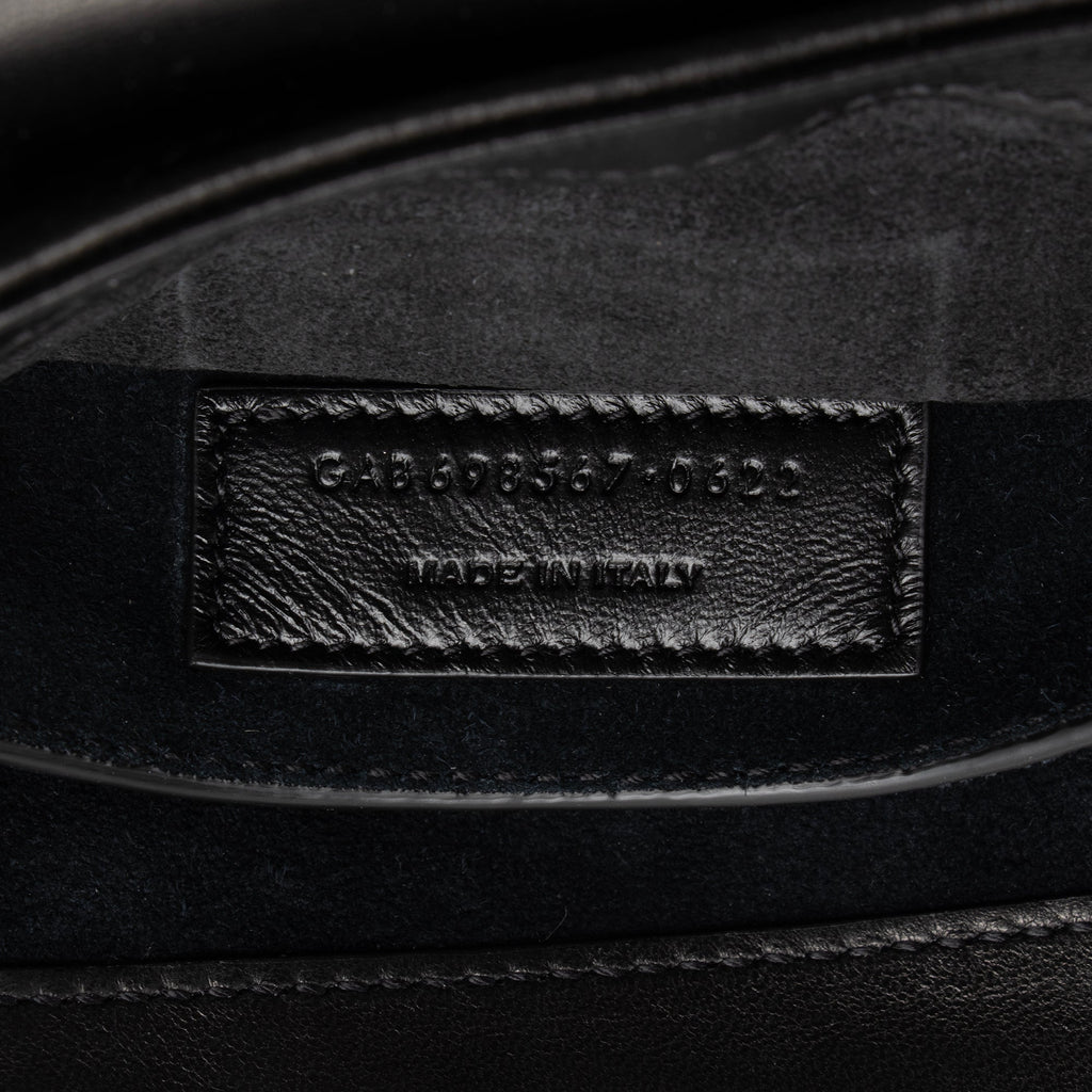 Saint Laurent Quilted Lambskin Monogram Le 57 Hobo (SHF-tj7V1J)