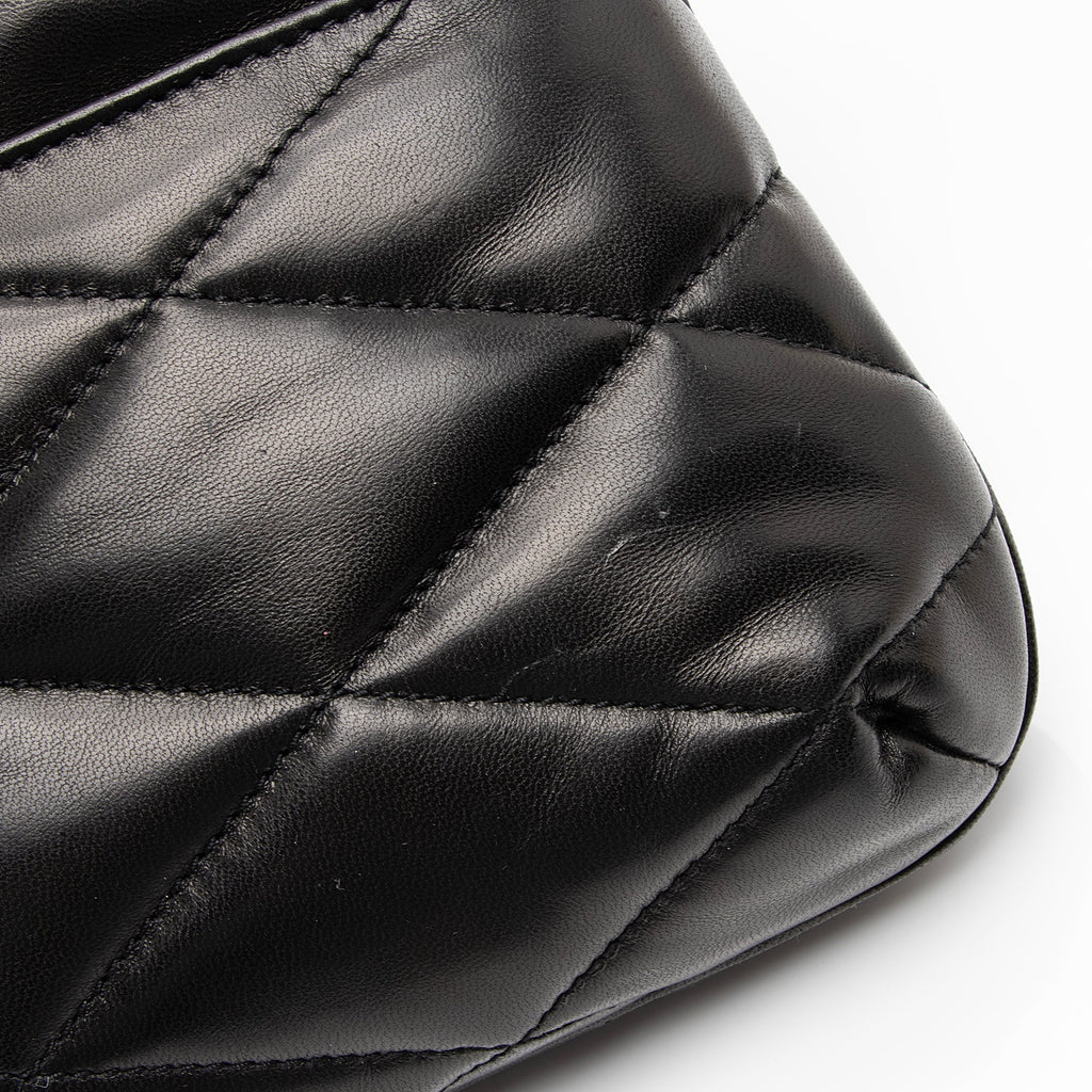 Saint Laurent Quilted Lambskin Monogram Le 57 Hobo (SHF-tj7V1J)