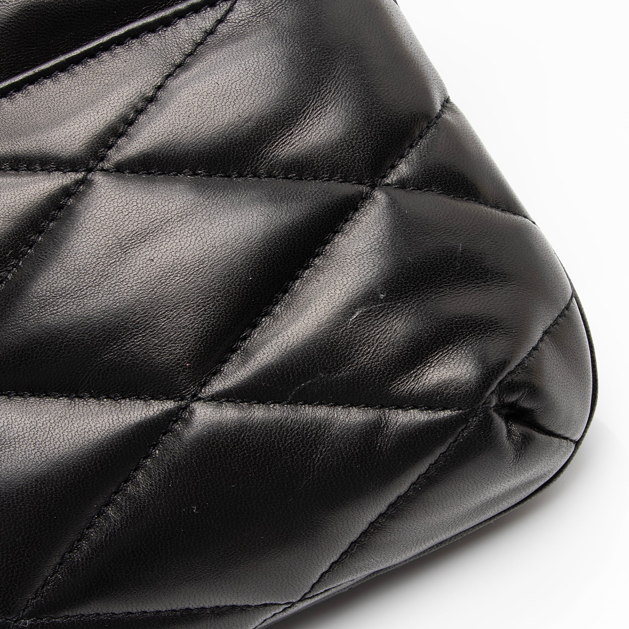 Saint Laurent Quilted Lambskin Monogram Le 57 Hobo (SHF-tj7V1J)