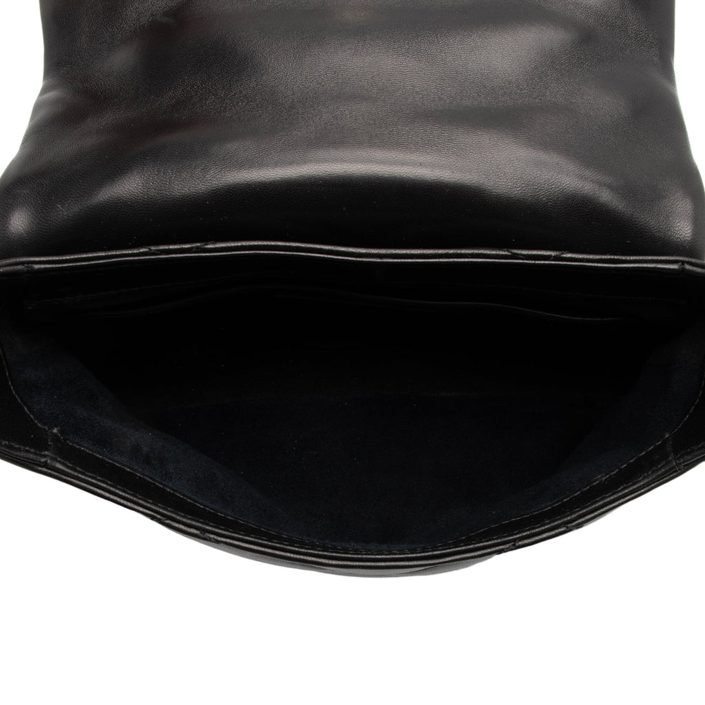 Saint Laurent Quilted Lambskin Monogram Le 57 Hobo (SHF-tj7V1J)
