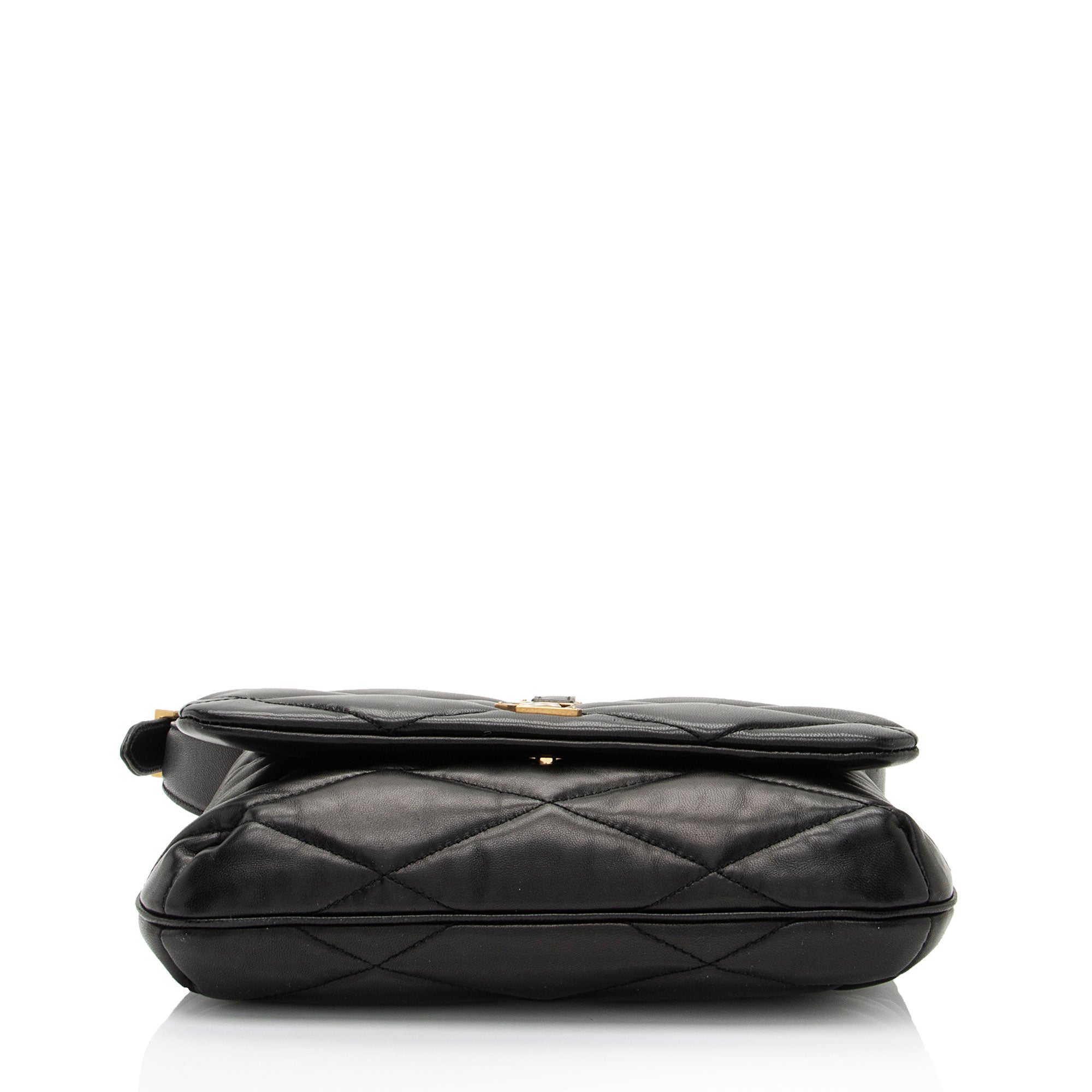 Saint Laurent Quilted Lambskin Monogram Le 57 Hobo (SHF-Yp8piY)