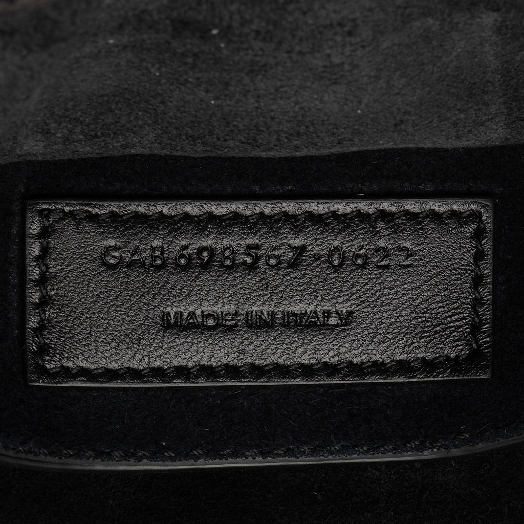 Saint Laurent Quilted Lambskin Monogram Le 57 Hobo (SHF-Yp8piY)