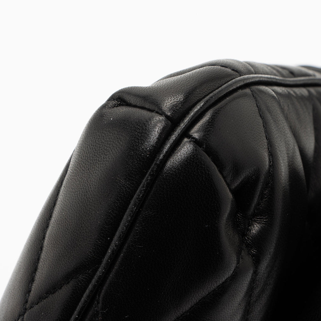 Saint Laurent Quilted Lambskin Monogram Le 57 Hobo (SHF-Yp8piY)