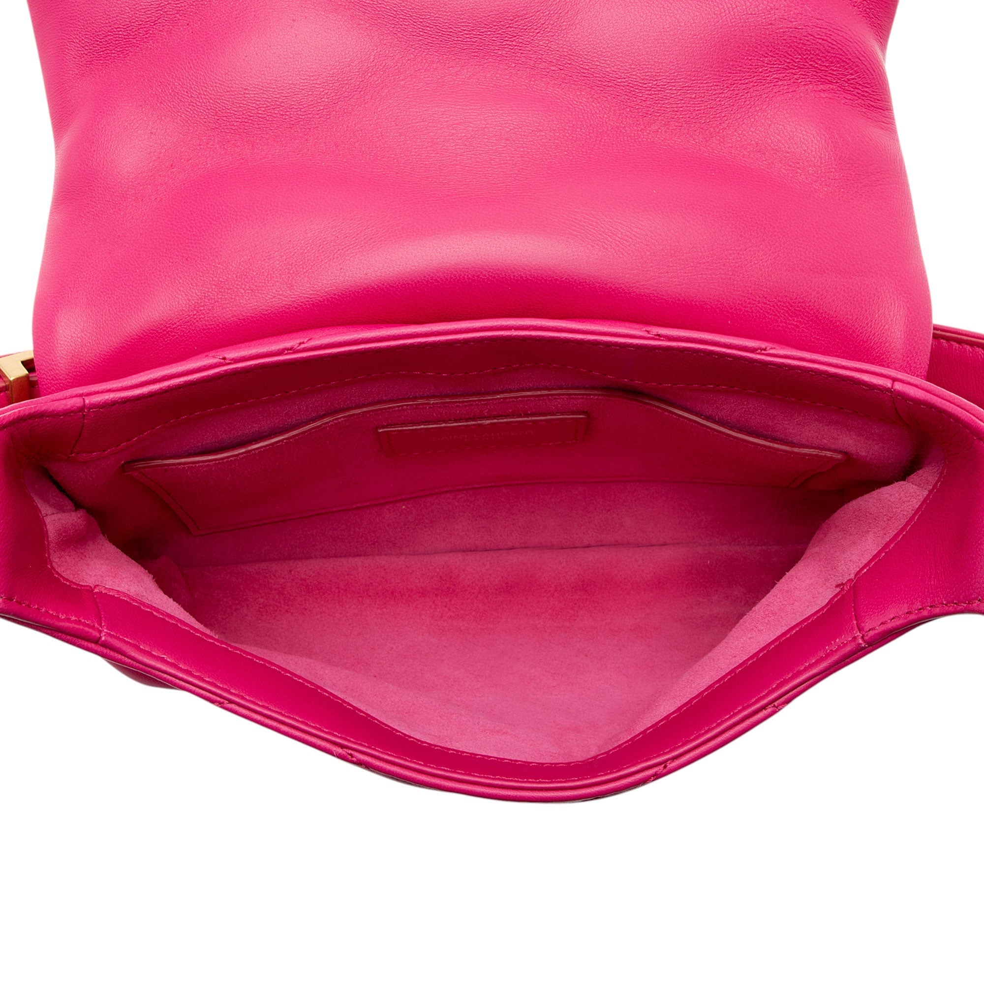 Saint Laurent Quilted Lambskin Monogram Le 57 Hobo