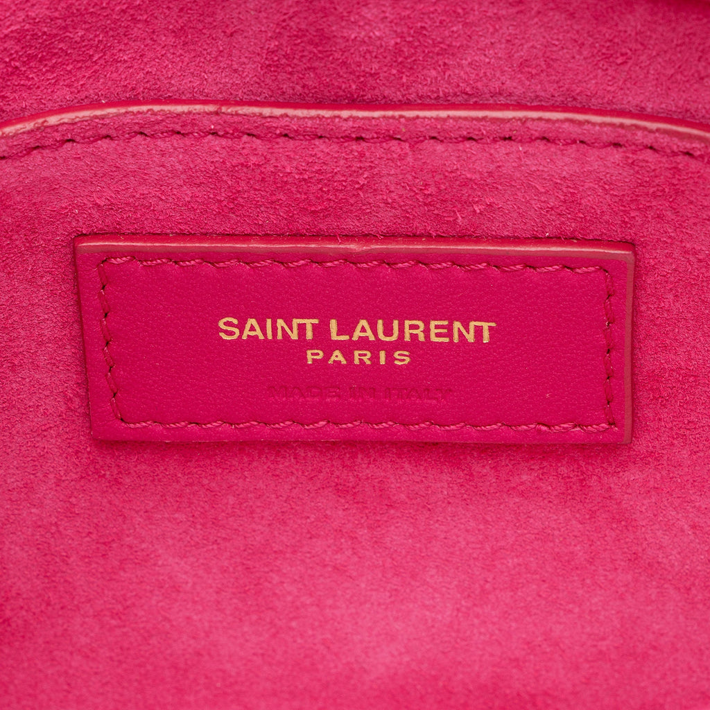 Saint Laurent Quilted Lambskin Monogram Le 57 Hobo
