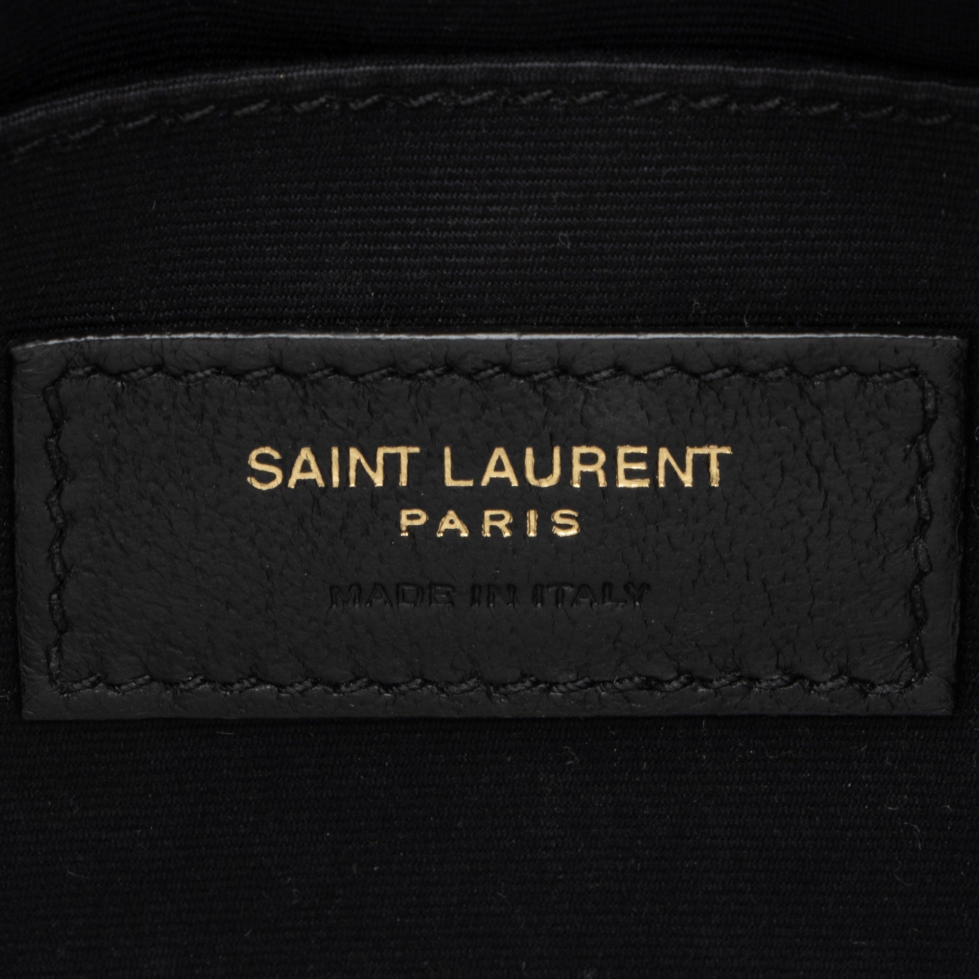 Saint Laurent Raffia Calfskin Monogram Lou Camera Bag