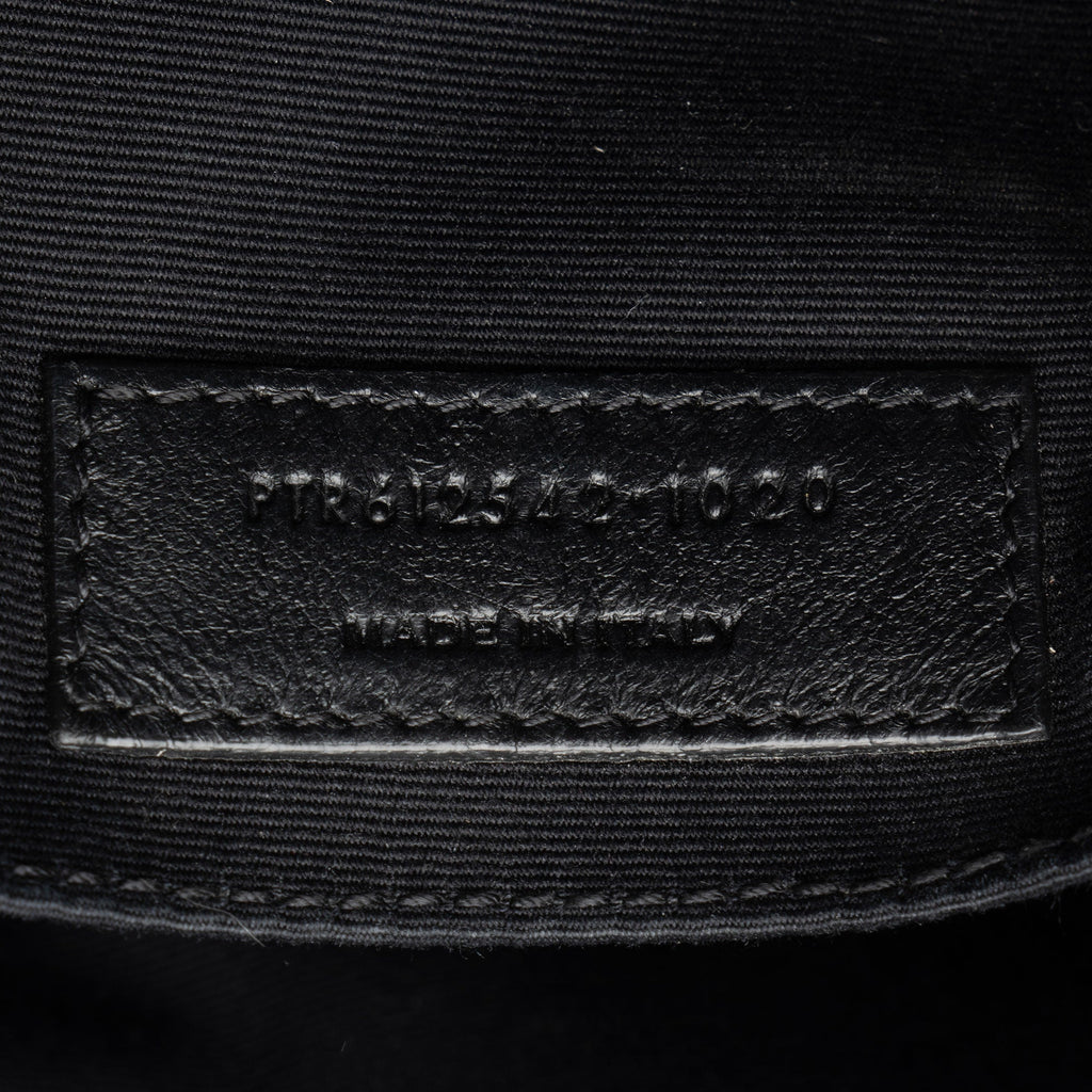 Saint Laurent Raffia Calfskin Monogram Lou Camera Bag