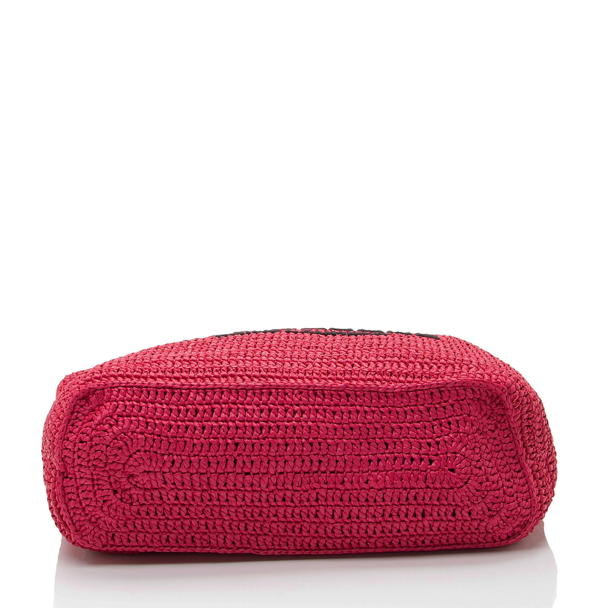 Saint Laurent Raffia Crochet Rive Gauche Tote