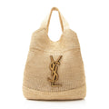 Saint Laurent Raffia Monogram Icare Maxi Shopping Tote