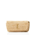 Saint Laurent Raffia Monogram Icare Pouch