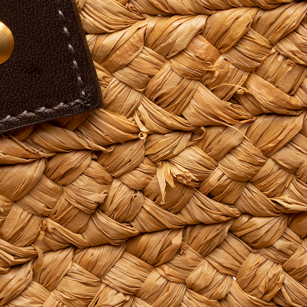 Saint Laurent Raffia Panier Tote (SHF-19939)