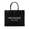 Saint Laurent Raffia Rive Gauche Small Tote (SHF-o84soV)