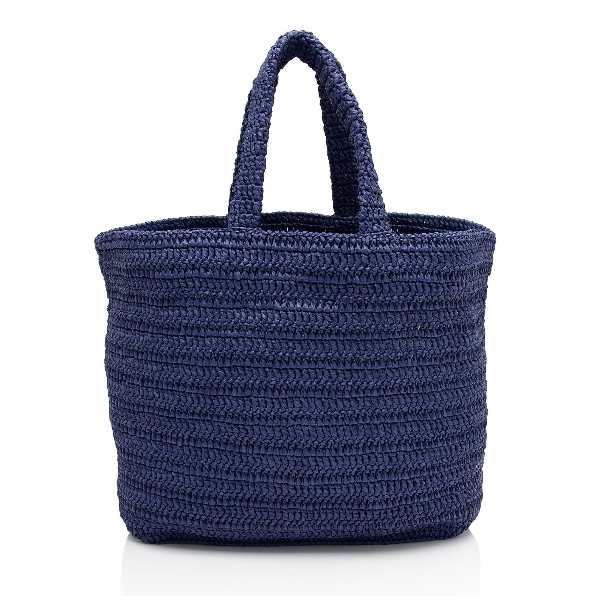 Saint Laurent Raffia Crochet Rive Gauche Tote (SHF-wRDZQh)