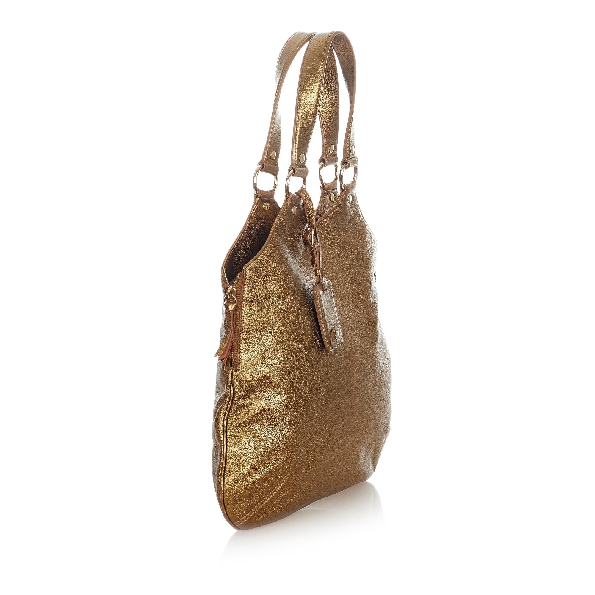 Saint Laurent Sac Metropolis Leather Tote Bag (SHG-23314)