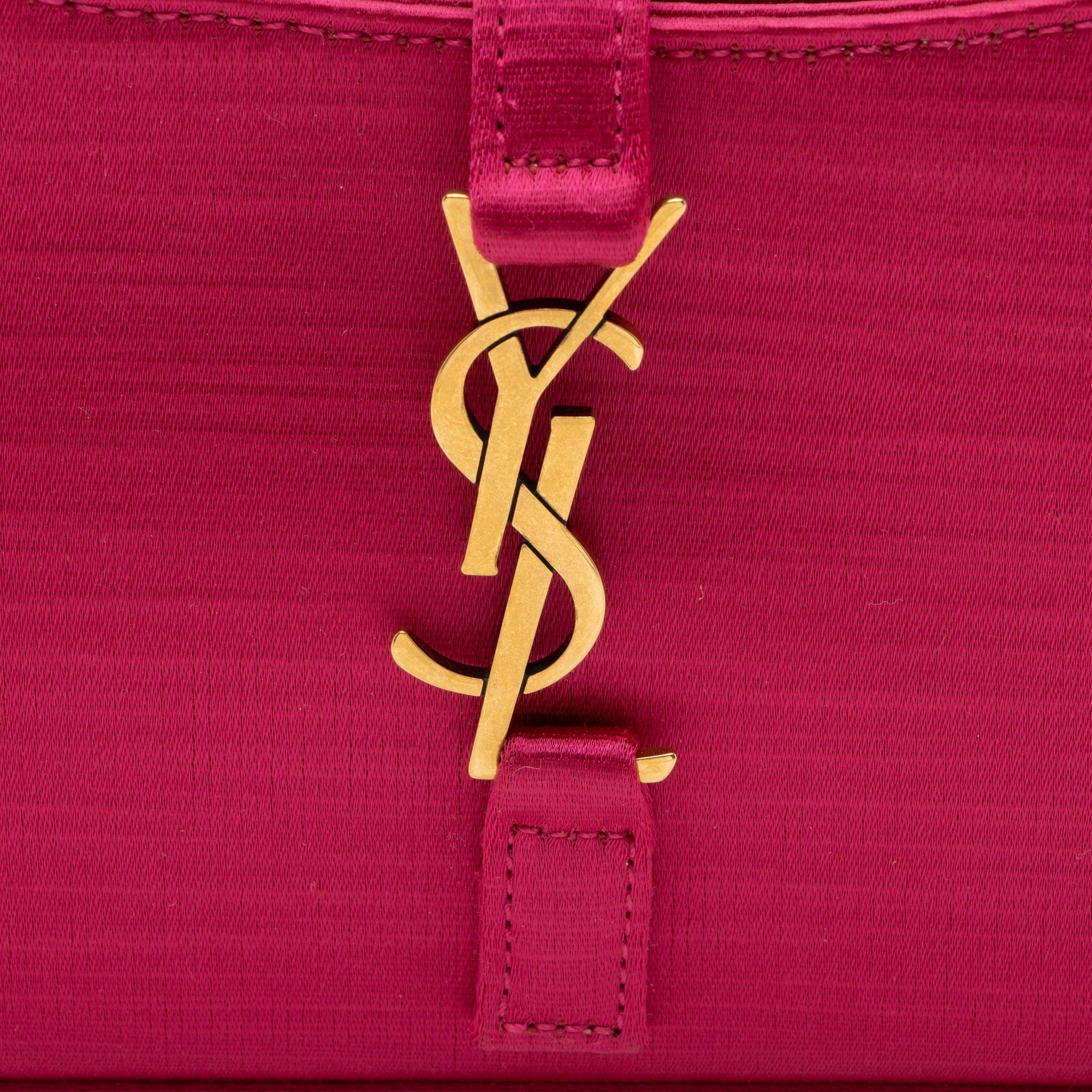 Saint Laurent Satin Monogram Le 5 A 7 Mini Hobo