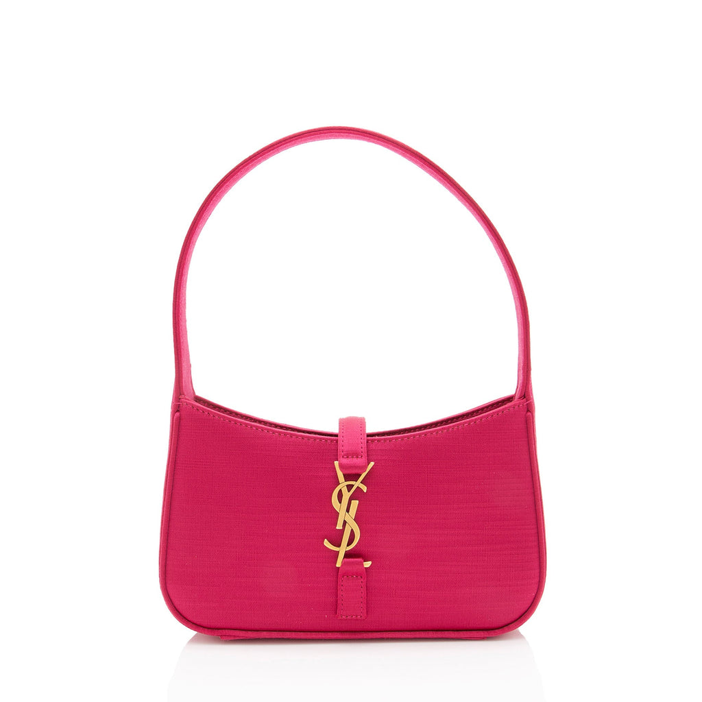 Saint Laurent Satin Monogram Le 5 A 7 Mini Hobo