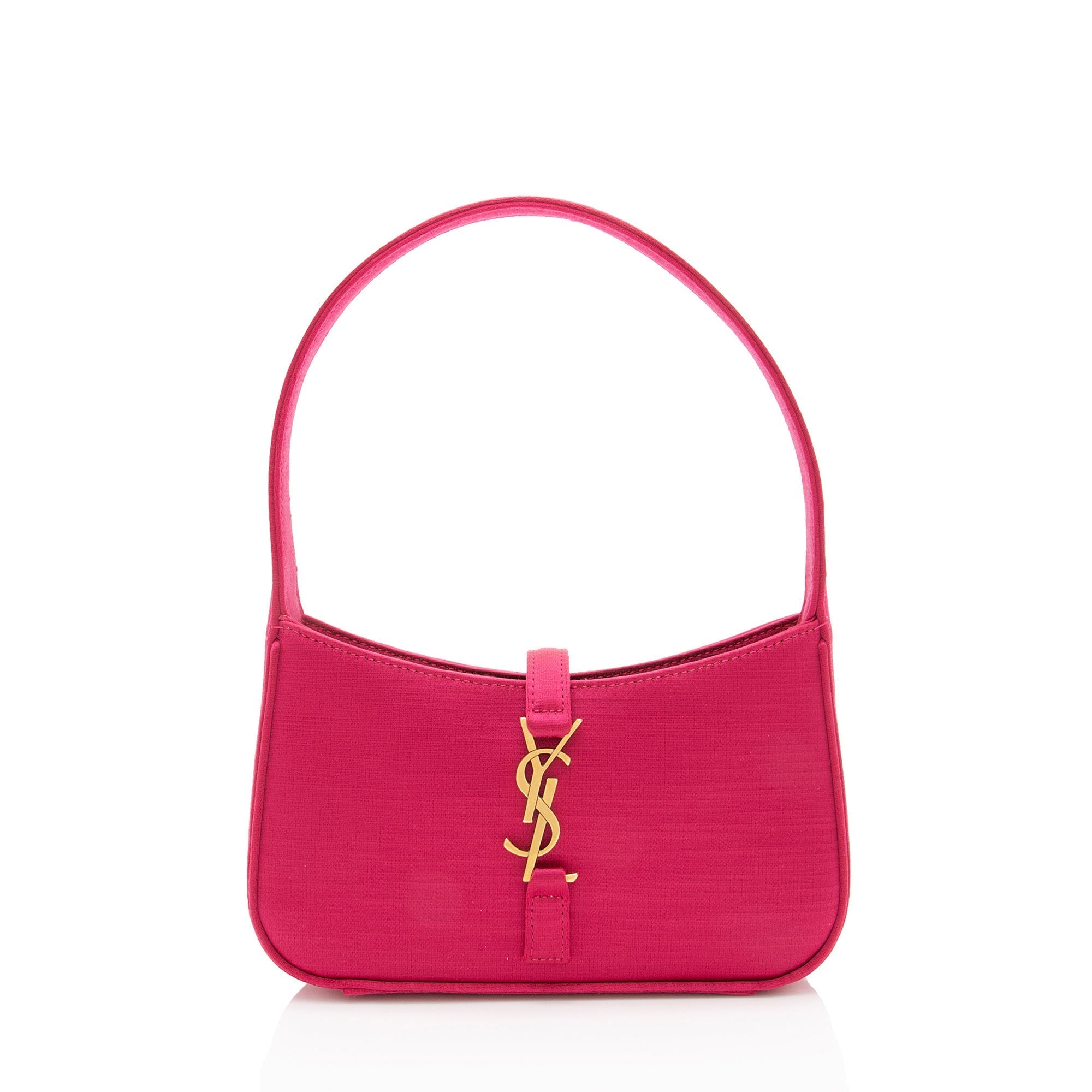 Saint Laurent Satin Monogram Le 5 A 7 Mini Hobo
