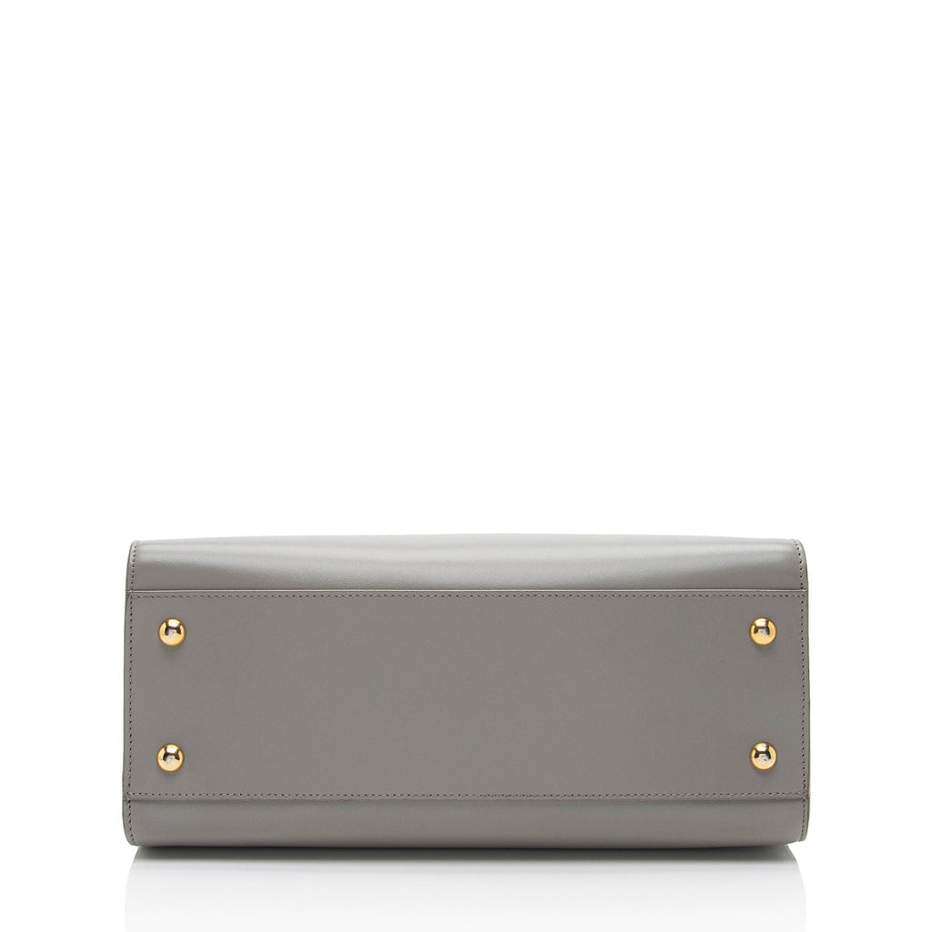 Saint Laurent Smooth Calfskin Baby Monogram Cabas Tote