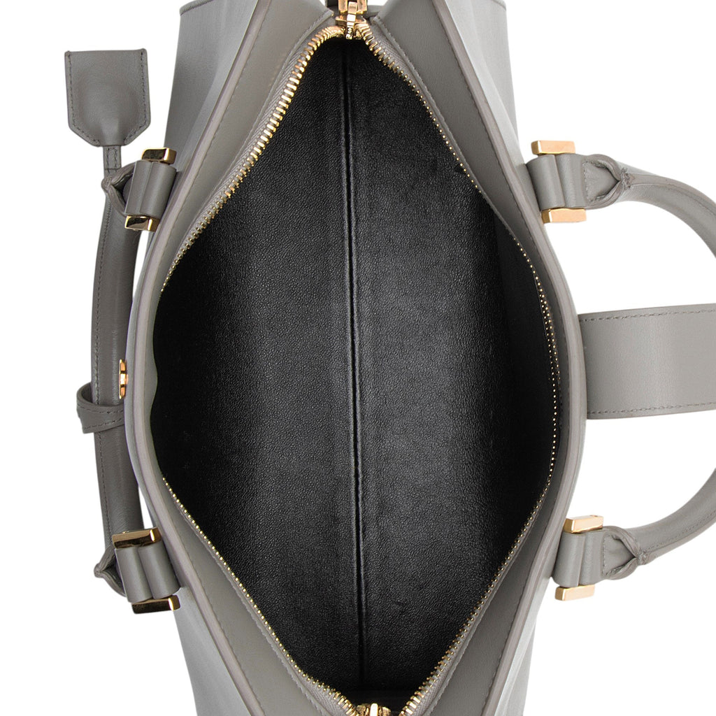 Saint Laurent Smooth Calfskin Baby Monogram Cabas Tote