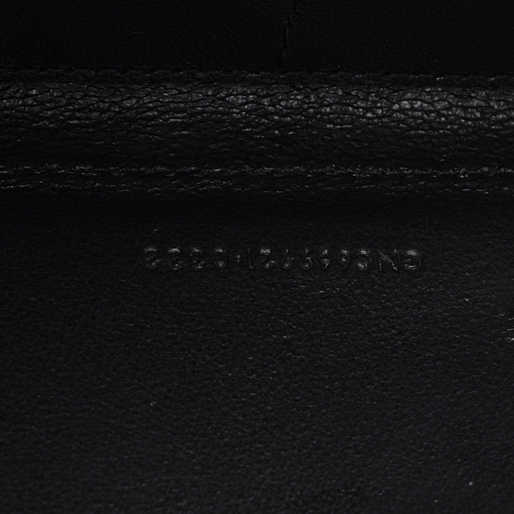 Saint Laurent Smooth Calfskin Monogram Cassandre Chain Wallet (SHF-O6MCNA)