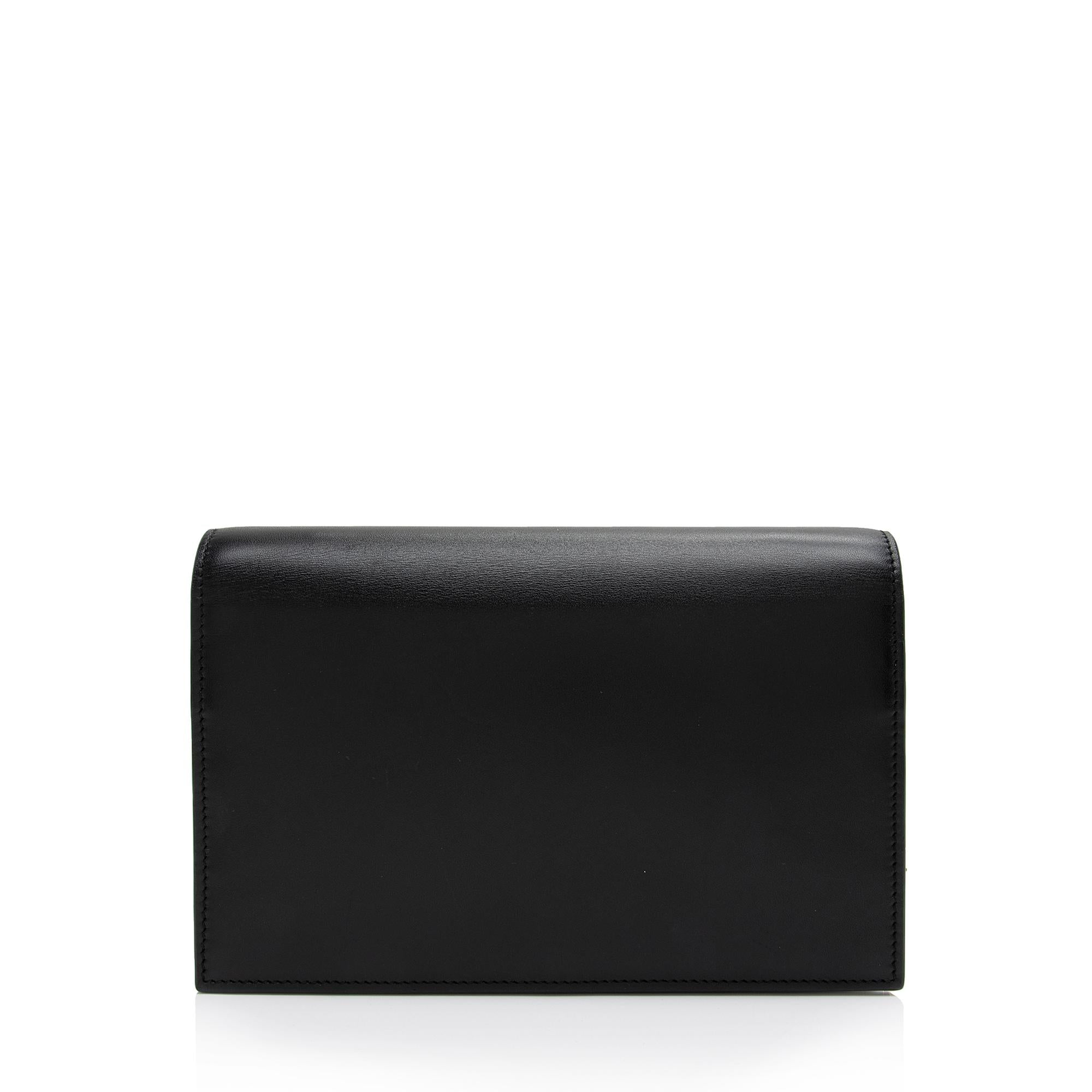 Saint Laurent Smooth Calfskin Monogram Kate Tassel Chain Wallet (SHF-PhIRuS)