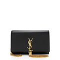 Saint Laurent Smooth Calfskin Monogram Kate Tassel Chain Wallet (SHF-PhIRuS)