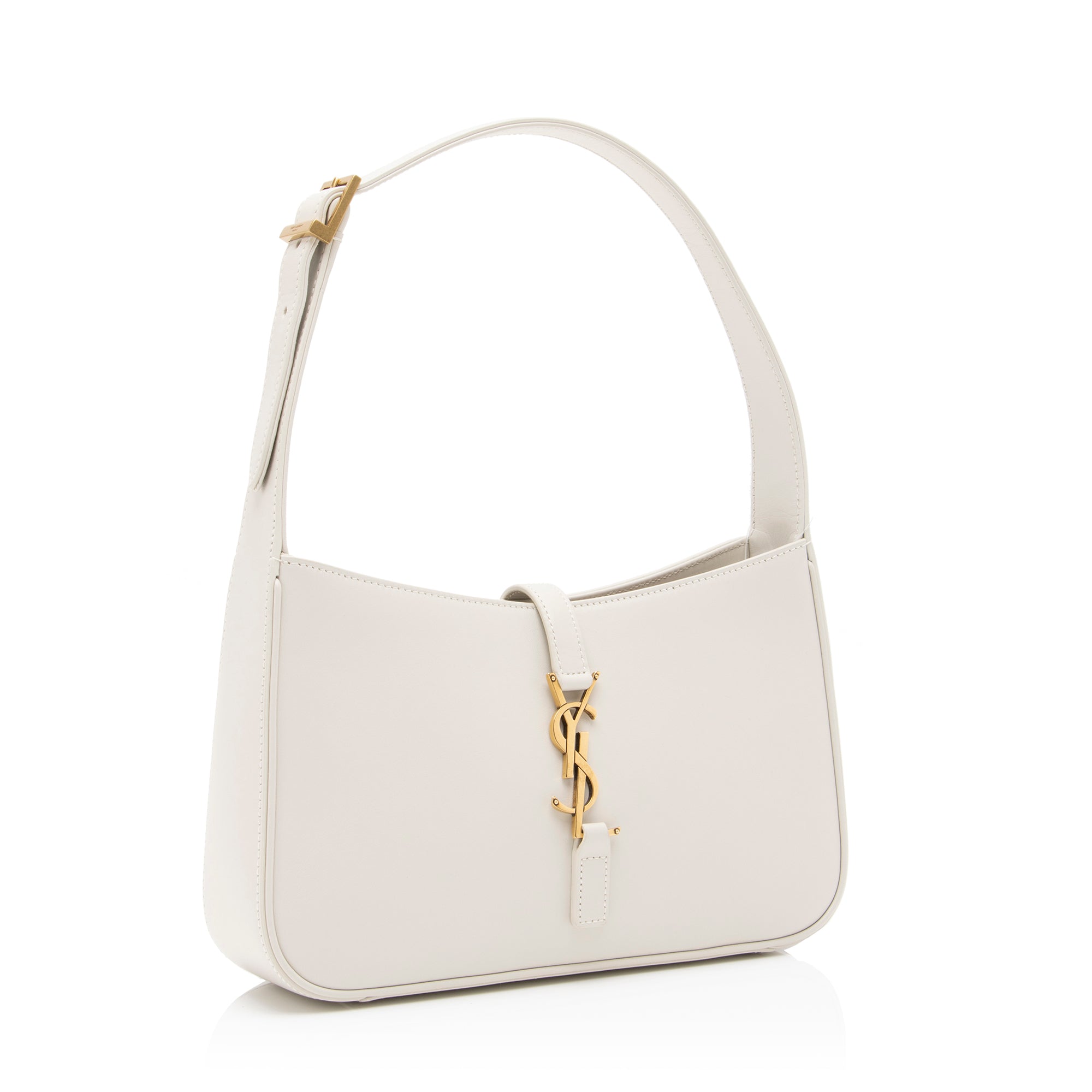 Saint Laurent Smooth Calfskin Monogram Le 5 A 7 Hobo (SHF-cZsFkn)