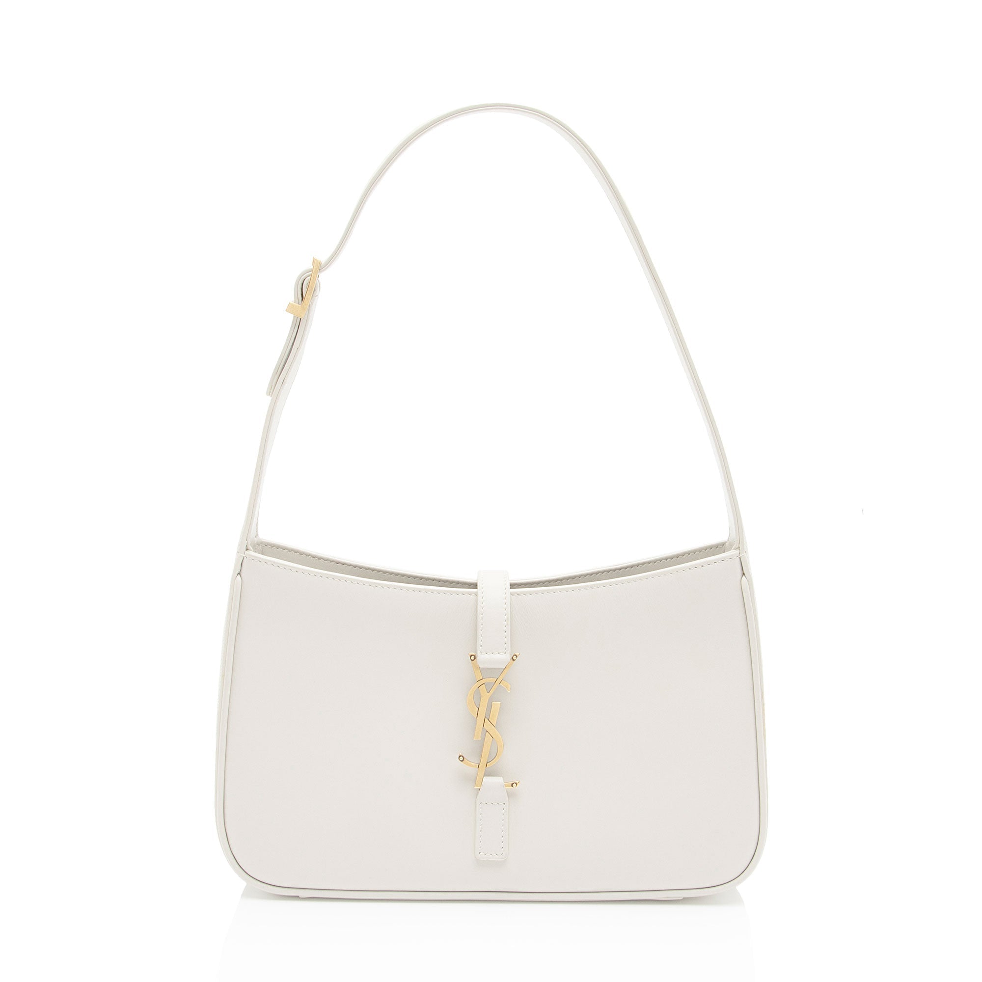 Saint Laurent Smooth Calfskin Monogram Le 5 A 7 Hobo (SHF-wm1atT)