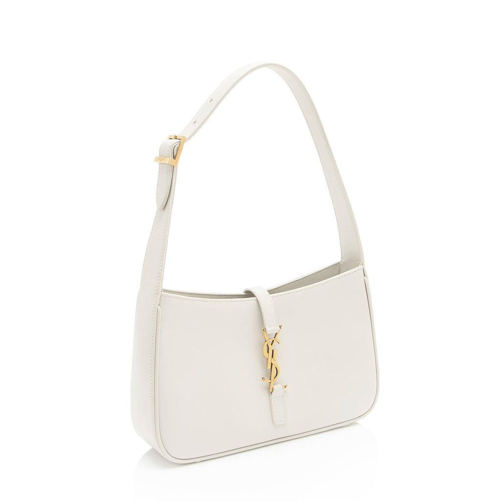 Saint Laurent Smooth Calfskin Monogram Le 5 A 7 Hobo (SHF-wm1atT)