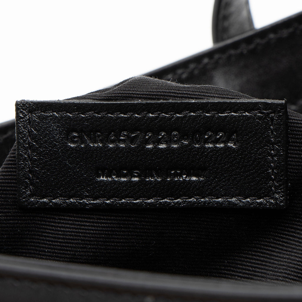 Saint Laurent Smooth Calfskin Monogram Le 5 A 7 Hobo (SHF-umK9NY)