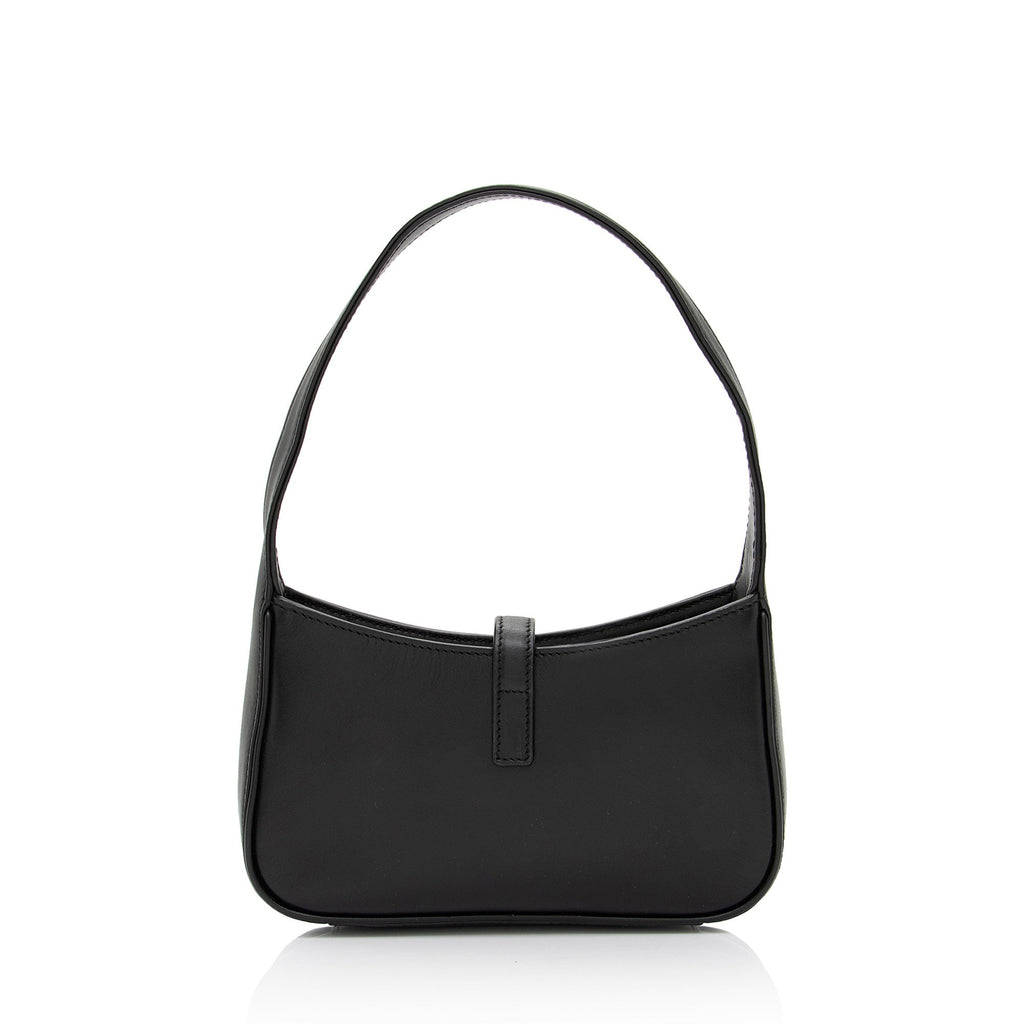 Saint Laurent Smooth Calfskin Monogram Le 5 A 7 Mini Hobo (SHF-zn70qi)