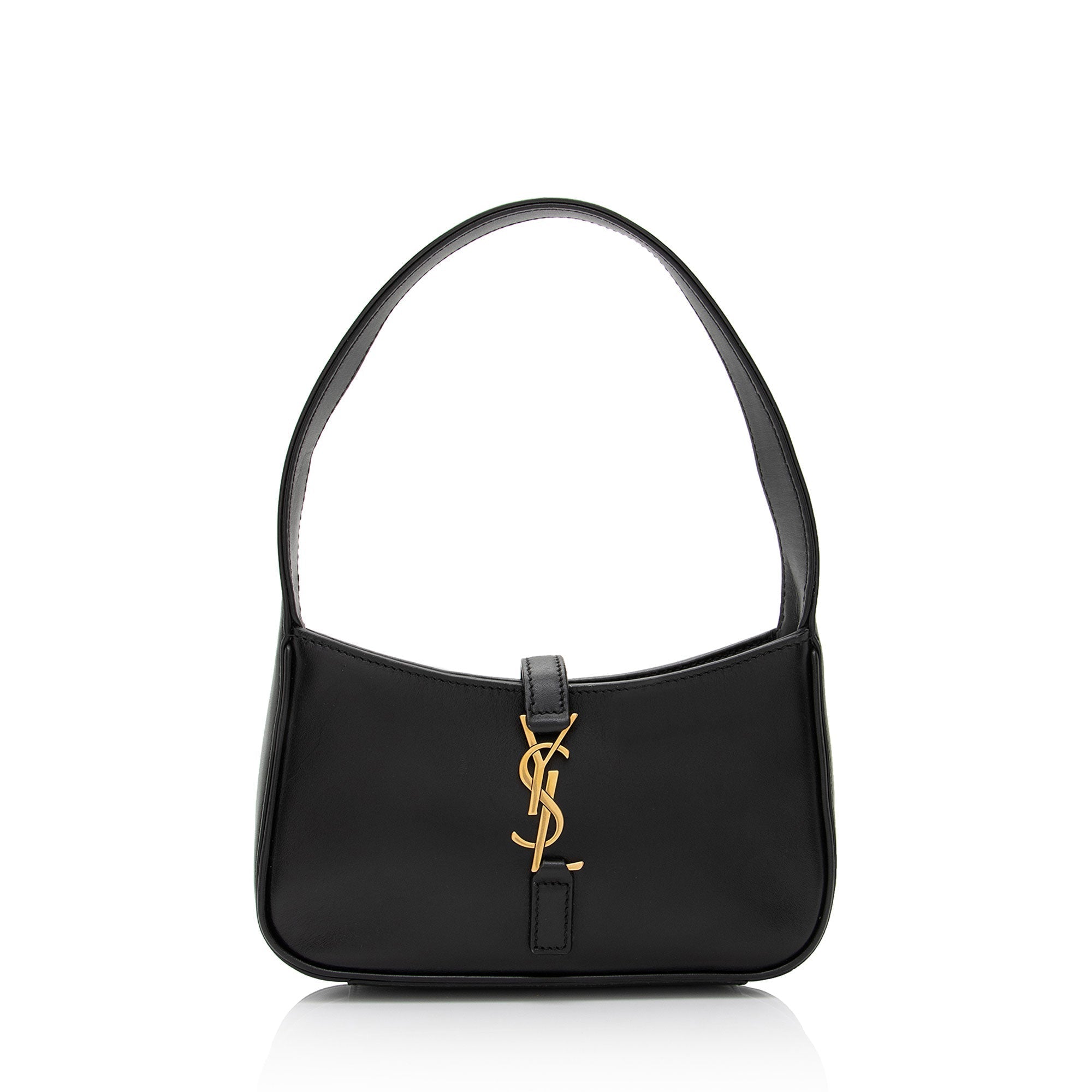 Saint Laurent Smooth Calfskin Monogram Le 5 A 7 Mini Hobo (SHF-zn70qi)