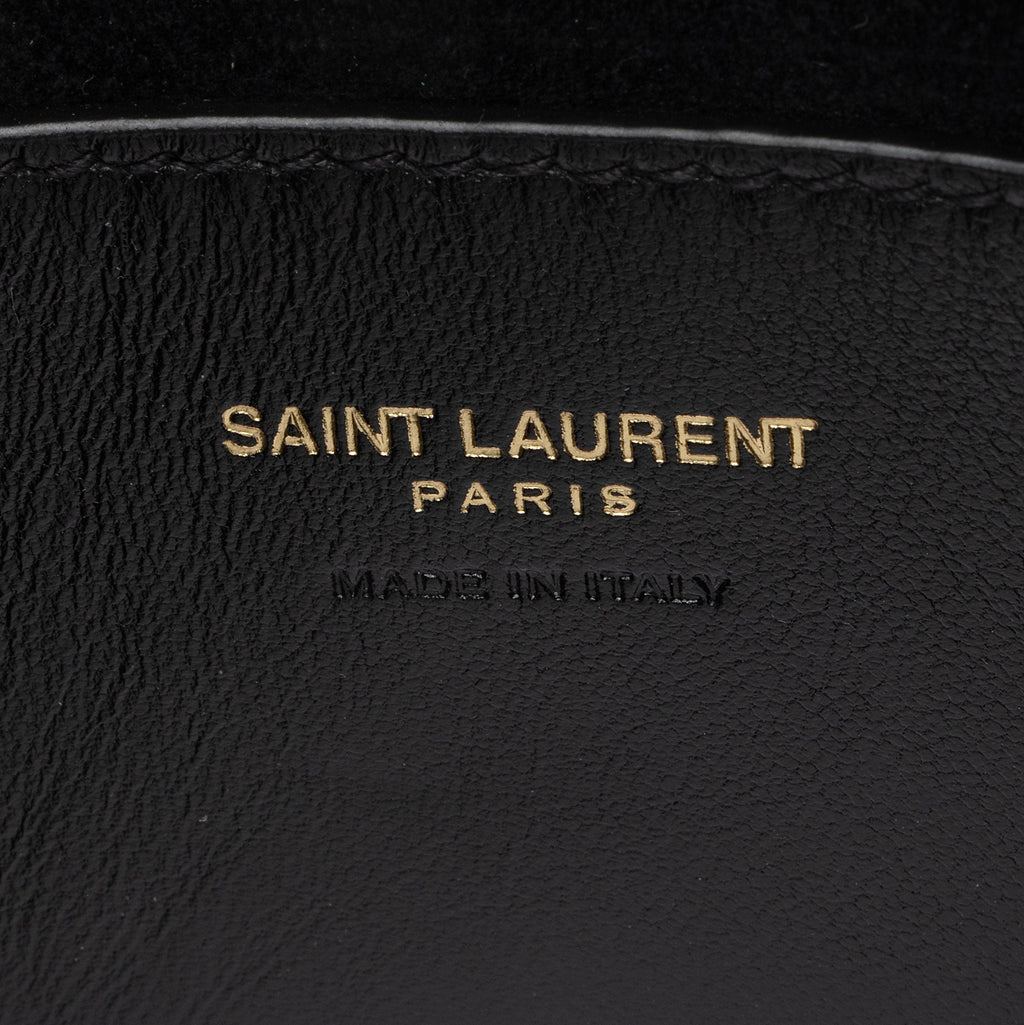 Saint Laurent Smooth Calfskin Monogram Le 5 A 7 Mini Hobo (SHF-zn70qi)