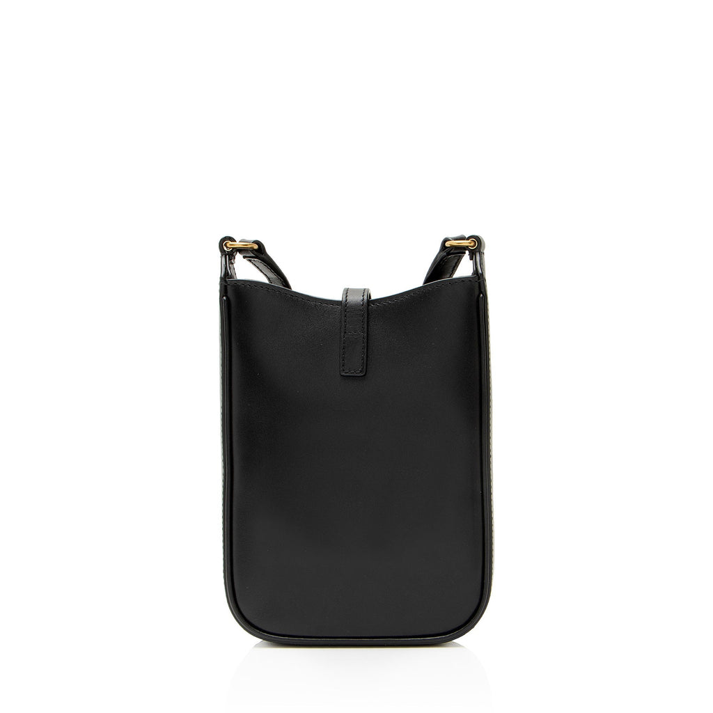 Saint Laurent Smooth Calfskin Monogram Le 5 A 7 Vertical Mini Crossbody