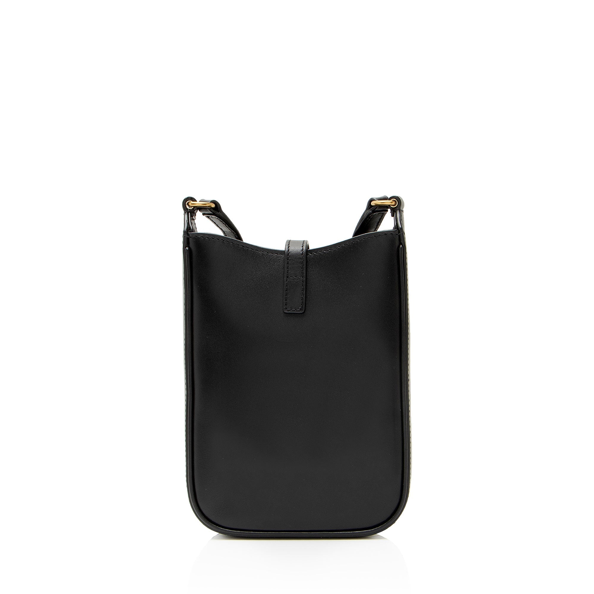 Saint Laurent Smooth Calfskin Monogram Le 5 A 7 Vertical Mini Crossbody