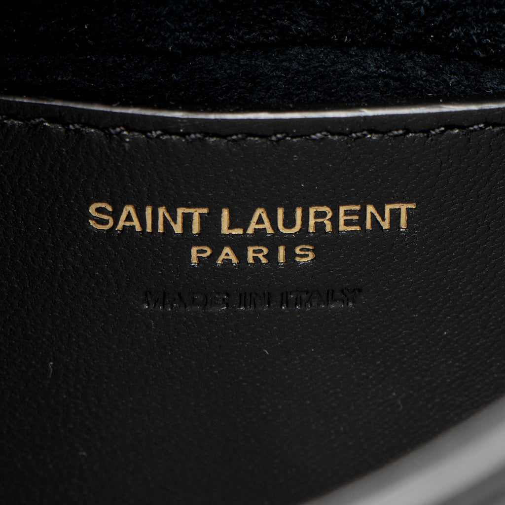 Saint Laurent Smooth Calfskin Monogram Le 5 A 7 Vertical Mini Crossbody