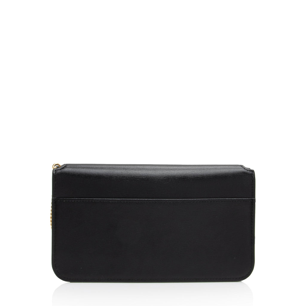Saint Laurent Smooth Calfskin Monogram Phone Holder Shoulder Bag (SHF-ma6enh)