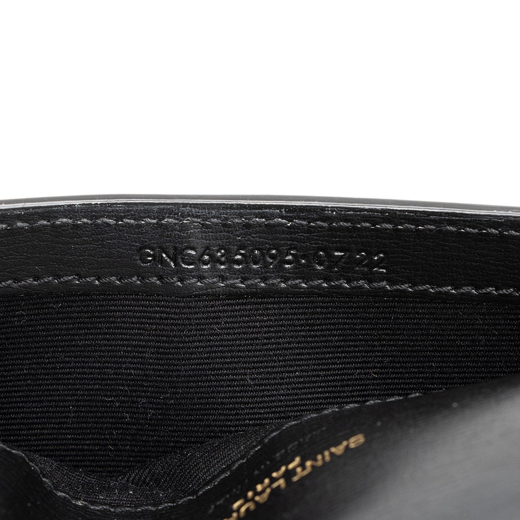 Saint Laurent Smooth Calfskin Monogram Phone Holder Shoulder Bag (SHF-ma6enh)