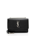 Saint Laurent Smooth Calfskin Monogram Sunset Mini Wallet on Chain Bag (SHF-DINzFy)