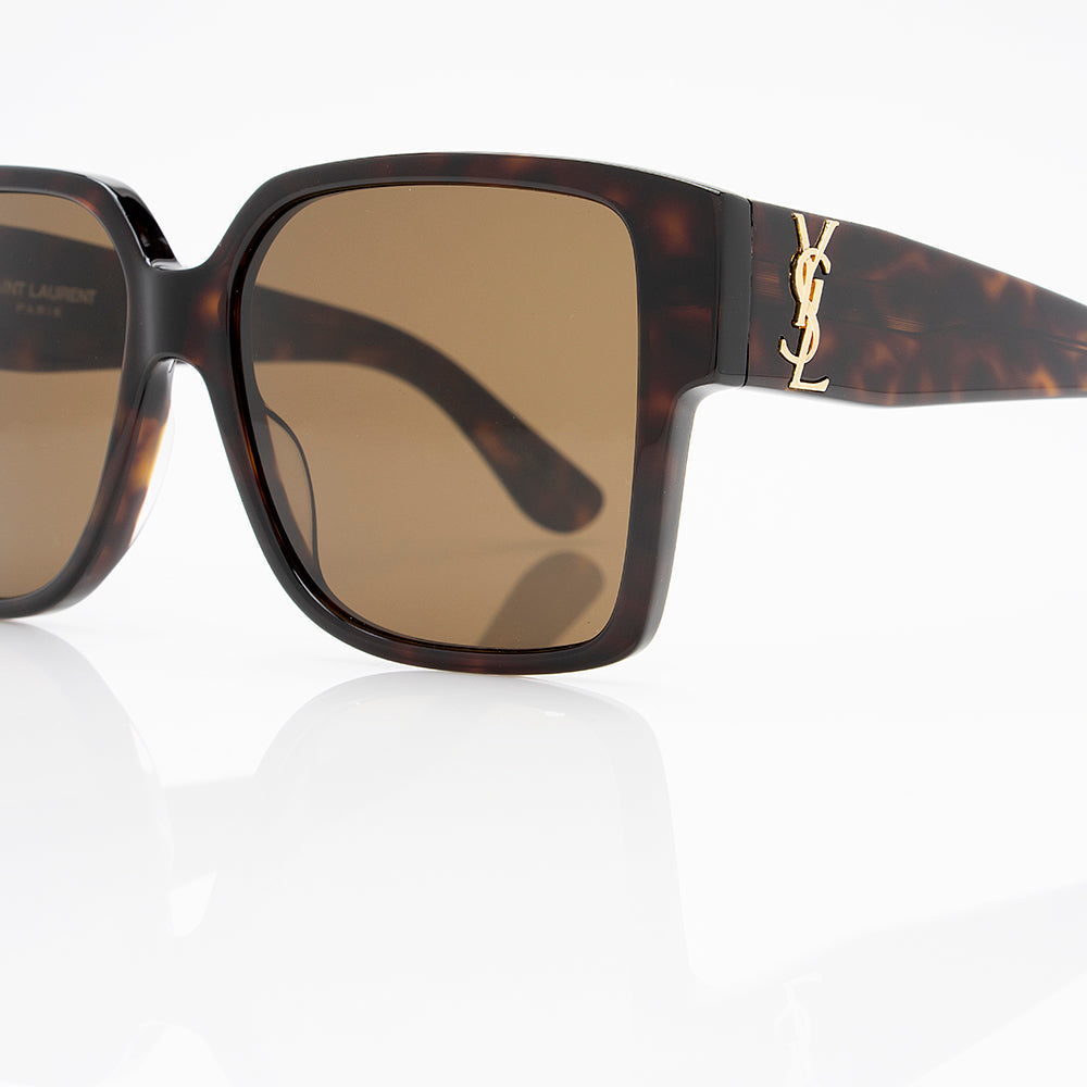 Saint Laurent Square Monogram Sunglasses (SHF-20925)