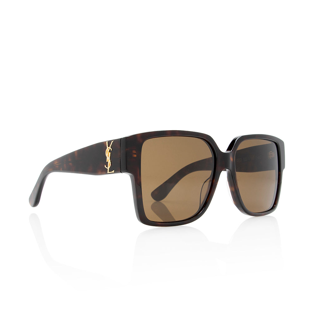 Saint Laurent Square Monogram Sunglasses (SHF-20925)