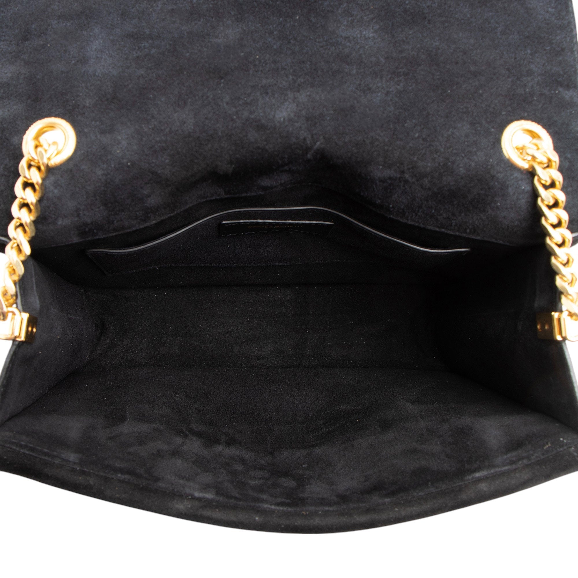 Saint Laurent Studded Suede Monogram Sulpice Medium Shoulder Bag