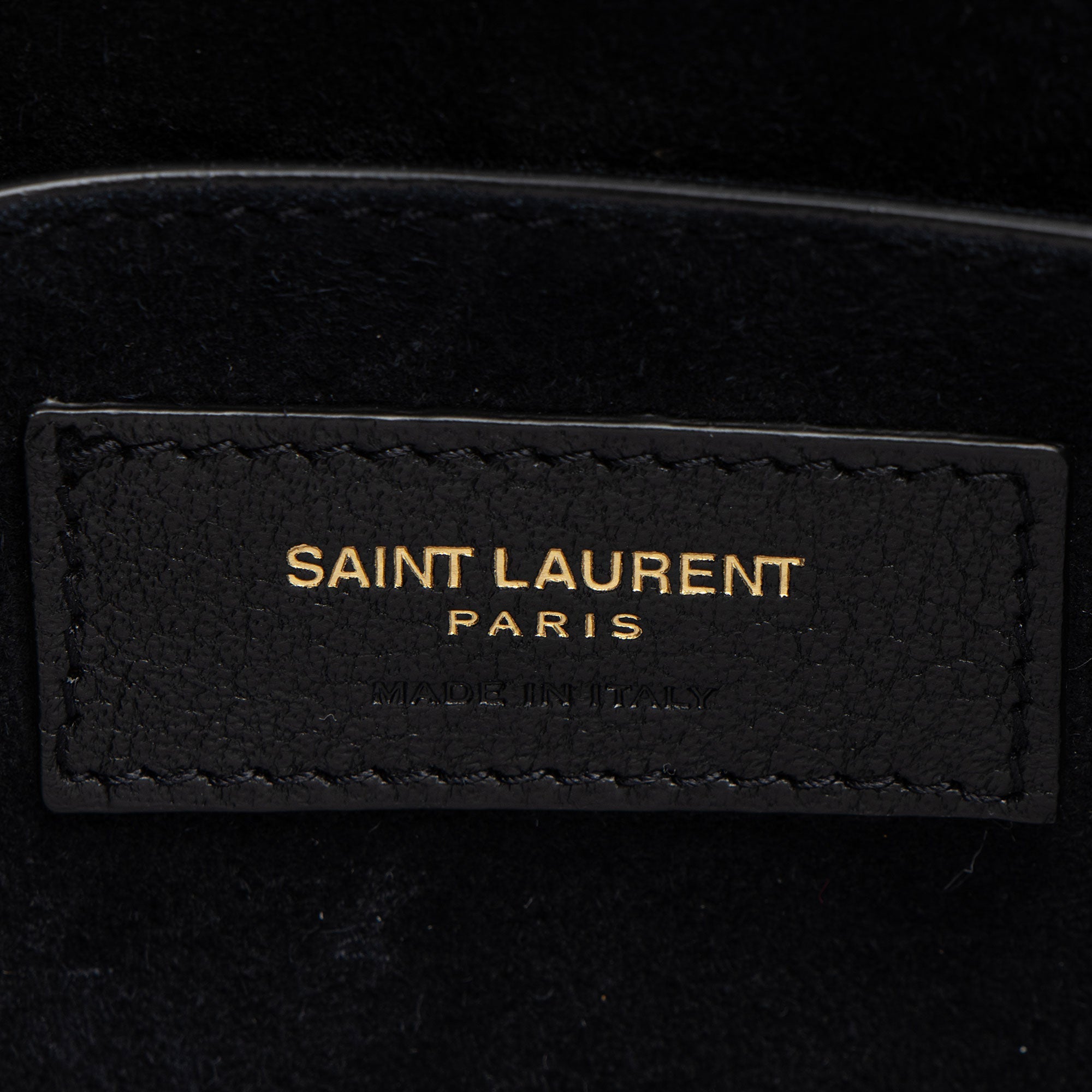 Saint Laurent Studded Suede Monogram Sulpice Medium Shoulder Bag