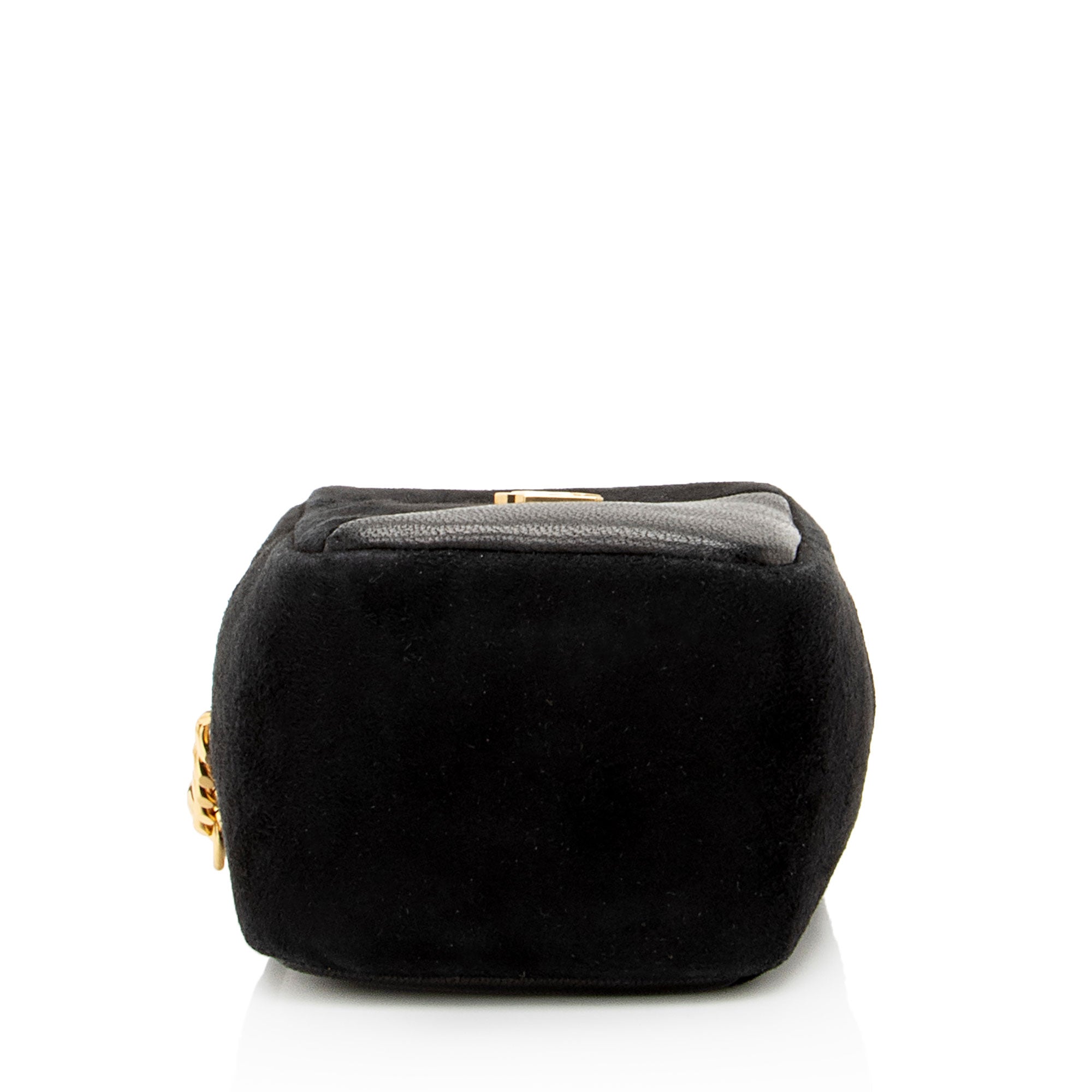 Saint Laurent Suede Lambskin Monogram Jaime Cube Charm