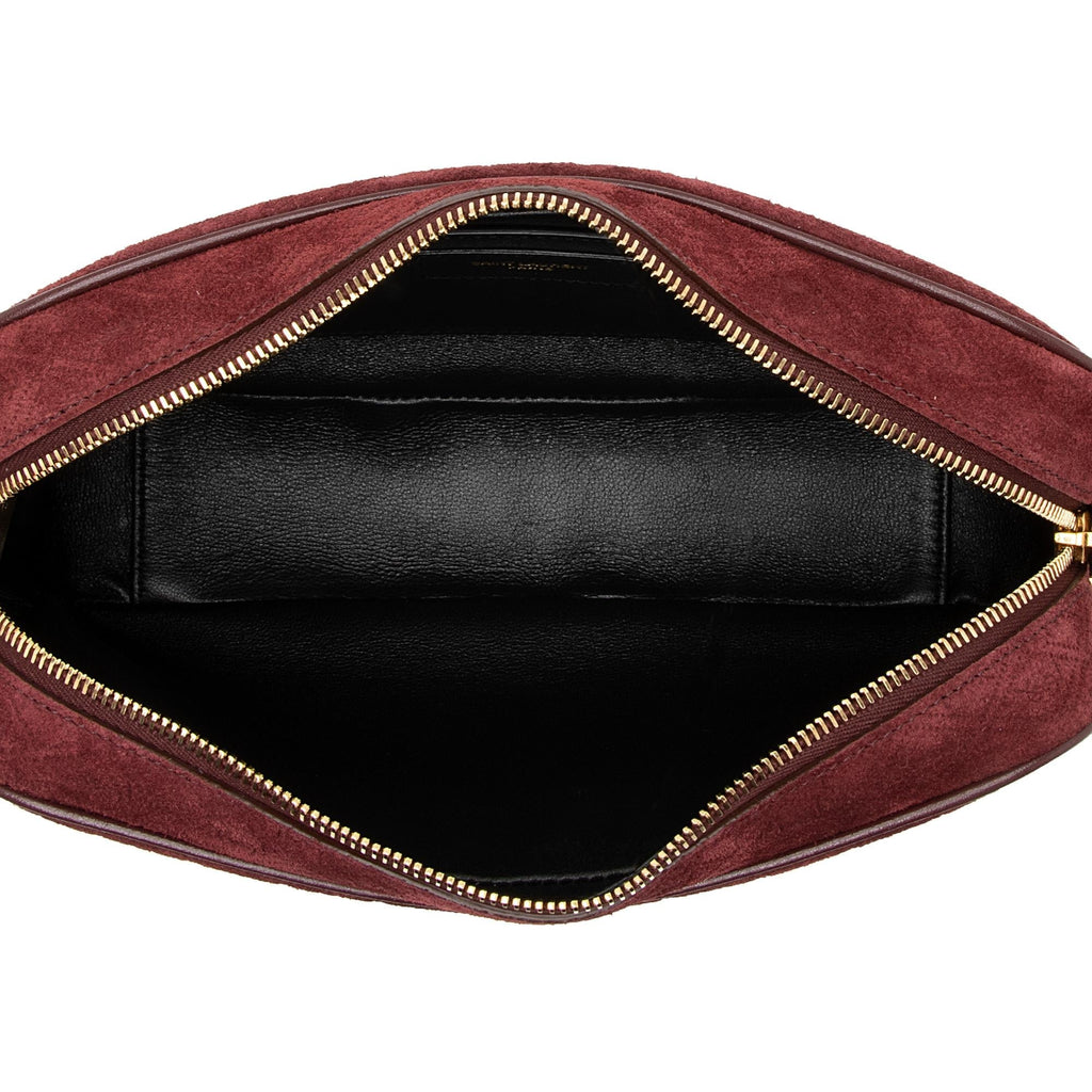Saint Laurent Suede Le Monogramme Camera Bag (SHF-PE4ejK)